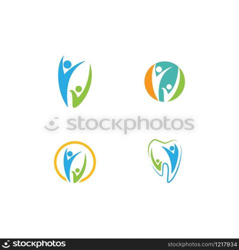 Community, network and social logo design template vector