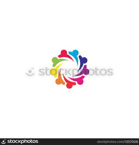 Community, network and social logo design template vector.