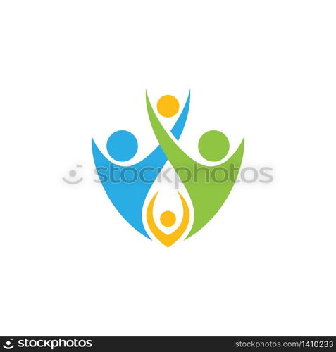 Community, network and social logo design template vector