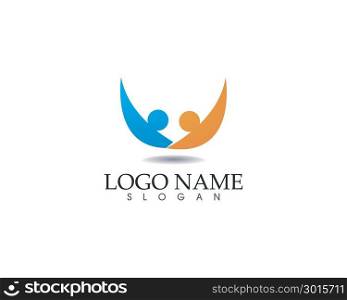 Community people care logo and symbols template