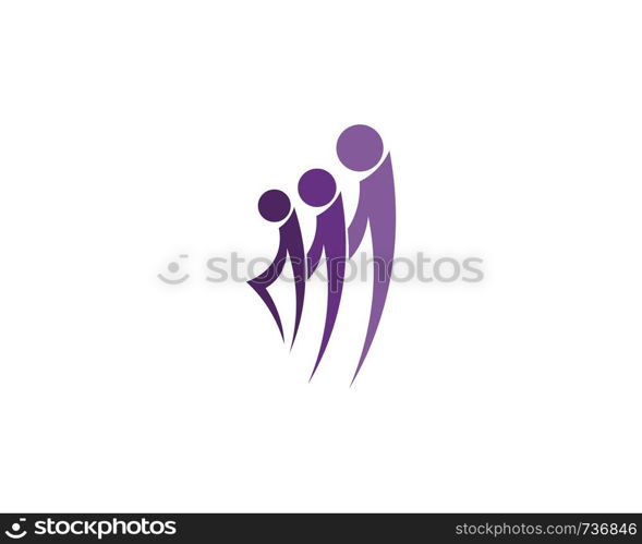 Community people care logo and symbols template