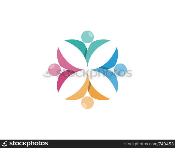 Community people care logo and symbols template