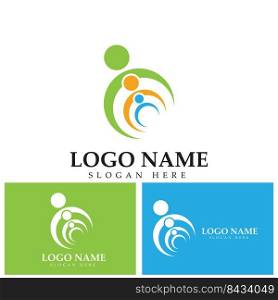 community people care Logo template vector