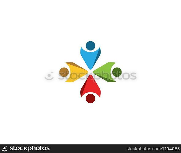 Community people care logo vector