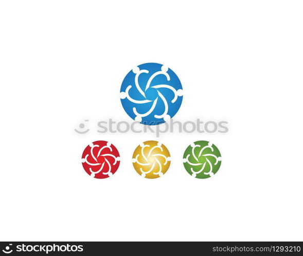 Community people care logo vector template