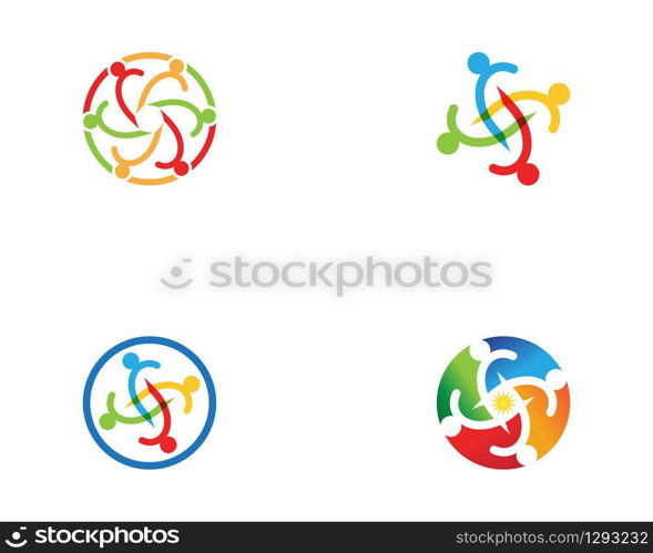 Community people care logo vector template