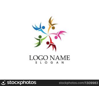 Community people care logo vector template