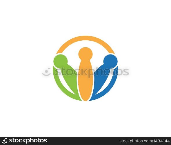 Community people insurance logo template