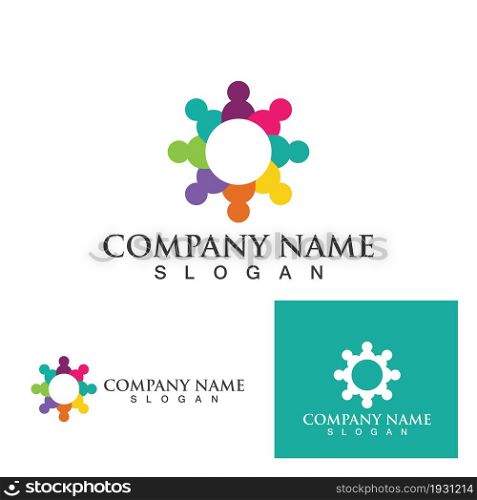 Community people logo network and social