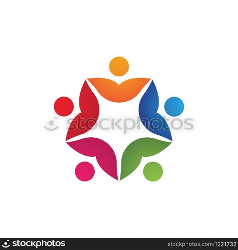 Community people logo network and social icon design template