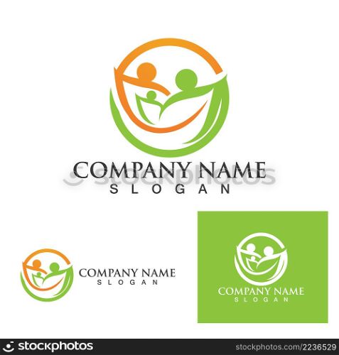 Community union people care logo and symbols template