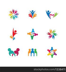 Community vector icon illustration design