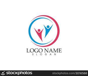 Community vector icon logo symbols template
