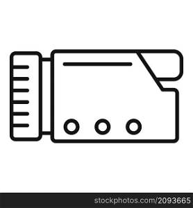 Compact camcorder icon outline vector. Video camera. Digital camcorder. Compact camcorder icon outline vector. Video camera