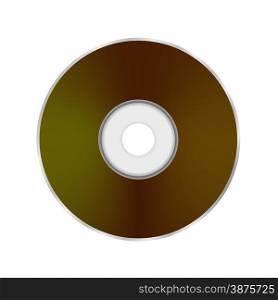 Compact Disc Icon Isolated on White Background.. Compact Disc Icon