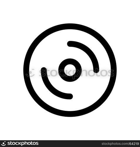 compact disc, Icon on isolated background