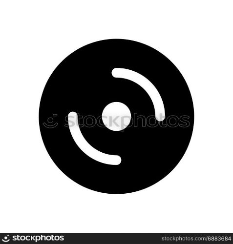compact disc, icon on isolated background,