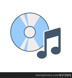 Compact disc icon vector on trendy design