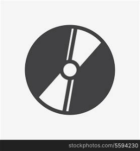 compact disc on white background. Vector illustration