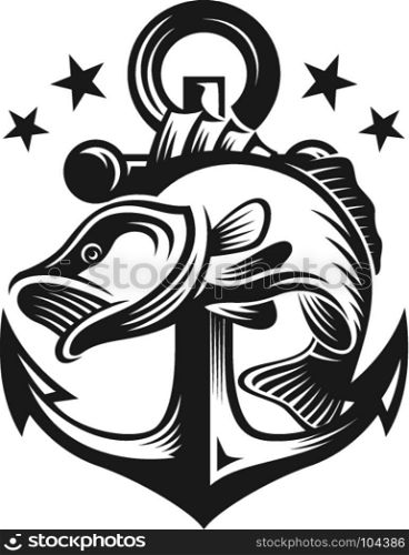 company brand template fishing logo identity