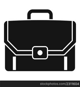 Company briefcase icon simple vector. Work bag. Business case. Company briefcase icon simple vector. Work bag