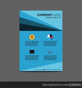 Company Brochure design with company name and background design vector