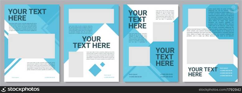 Company brochure template. Promo strategy. Flyer, booklet, leaflet print, cover design with copy space. Your text here. Vector layouts for magazines, annual reports, advertising posters. Company brochure template