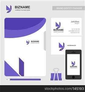 Company brochure with company logo and stylish design. For web design and application interface, also useful for infographics. Vector illustration.