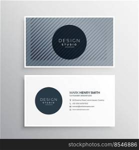 company business card layout template with abstract pattern lines
