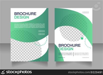 Company culture and values blank brochure design. Template set with copy space for text. Premade corporate reports collection. Editable 2 paper pages. Arial, Archivo-Regular fonts used. Company culture and values blank brochure design