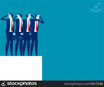 Company economy toward decline stock. Concept business finance and economy vector. Solution, Direction, Flat business cartoon design.  