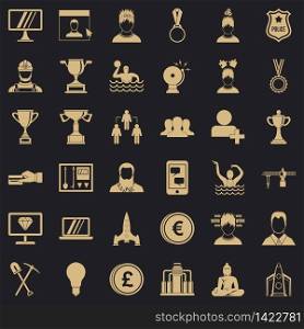 Company icons set. Simple style of 36 company vector icons for web for any design. Company icons set, simple style