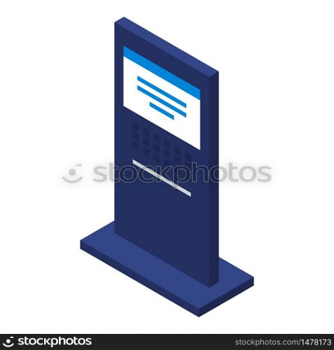 Company light banner icon. Isometric of company light banner vector icon for web design isolated on white background. Company light banner icon, isometric style