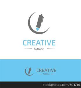 Company logo and typography with elegent design vector