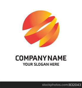 Company logo design with slogan and typogrpahy vector