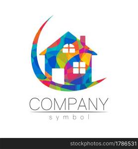 Company Logo Vector House Icon for Branding Real Estate Symbol Building and Apartment Concept Sign Isolated. Company Logo Vector House Icon for Branding Real Estate Symbol Building and Apartment Rent Concept Sign