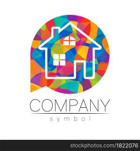 Company Logo Vector House Icon for Branding Real Estate Symbol Building and Apartment Concept Sign Isolated. Company Logo Vector House Icon for Branding Real Estate Symbol Building and Apartment Rent Concept Sign