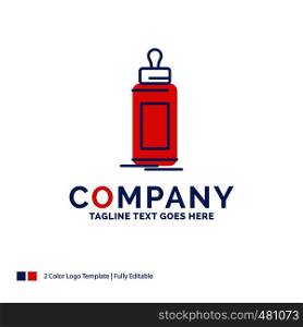 Company Name Logo Design For feeder, bottle, child, baby, milk. Blue and red Brand Name Design with place for Tagline. Abstract Creative Logo template for Small and Large Business.