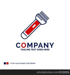 Company Name Logo Design For torch, light, flash, camping, hiking. Blue and red Brand Name Design with place for Tagline. Abstract Creative Logo template for Small and Large Business.