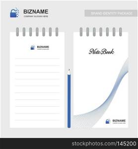 Company notebook with a unique design vector. For web design and application interface, also useful for infographics. Vector illustration.