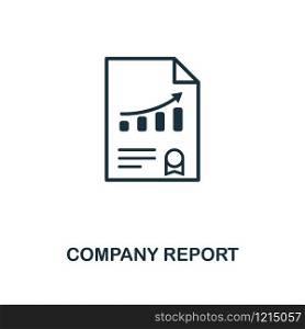 Company Report icon. Creative element design from risk management icons collection. Pixel perfect Company Report icon for web design, apps, software, print usage.. Company Report icon. Creative element design from risk management icons collection. Pixel perfect Company Report icon for web design, apps, software, print usage