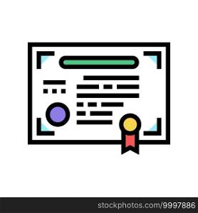 company share document color icon vector. company share document sign. isolated symbol illustration. company share document color icon vector illustration