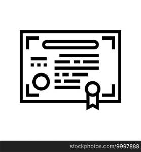 company share document line icon vector. company share document sign. isolated contour symbol black illustration. company share document line icon vector illustration
