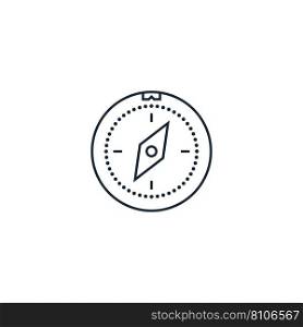 Compass creative icon from travel icons Royalty Free Vector