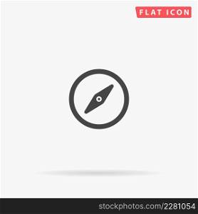 Compass flat vector icon. Hand drawn style design illustrations.. Compass flat vector icon