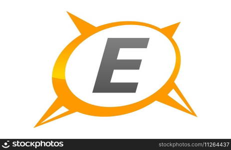Compass Guide Solution Letter E