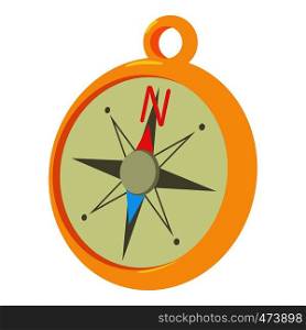 Compass icon. Cartoon illustration of compass vector icon for web. Compass icon, cartoon style