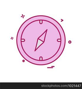Compass icon design vector