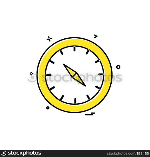 Compass icon design vector 
