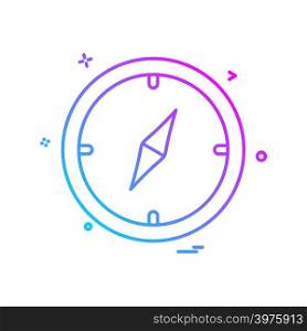 Compass icon design vector